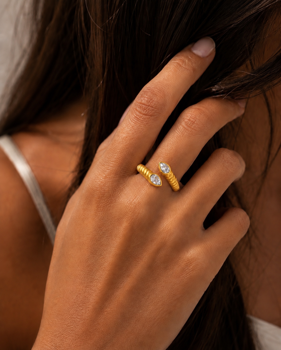 Wrap Around Jewel Ring