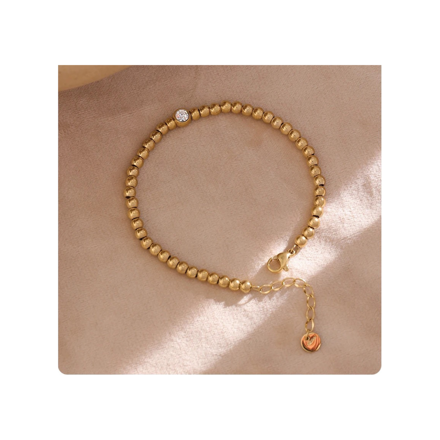 Gold Beaded Bracelet