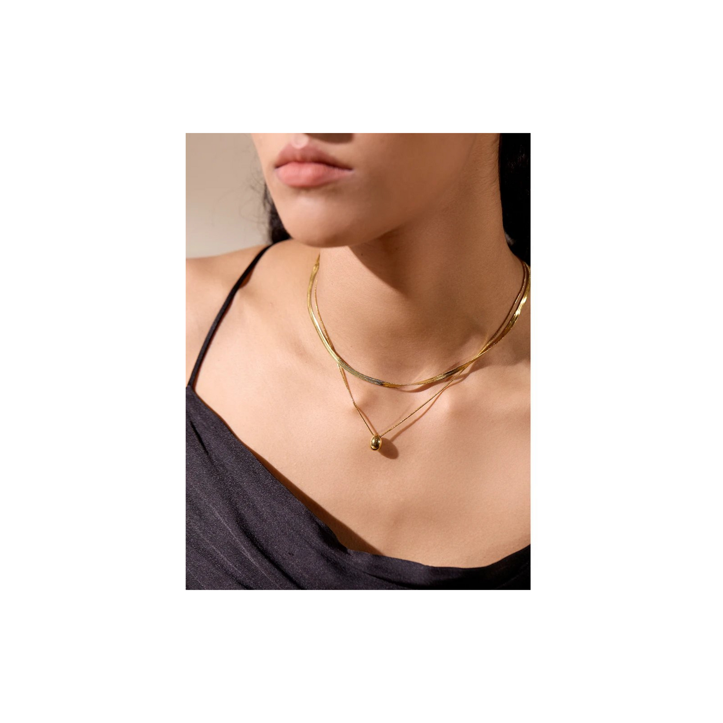 Double Layered Snake Chain Necklace